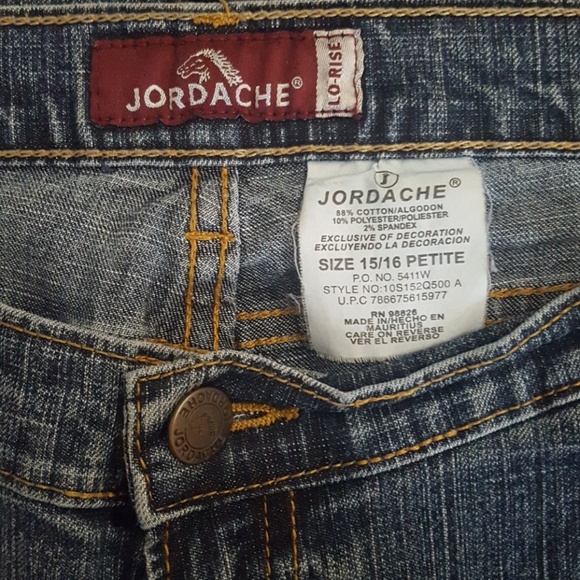 Jordache low-rise size 15/16 petite - Picture 2 of 3